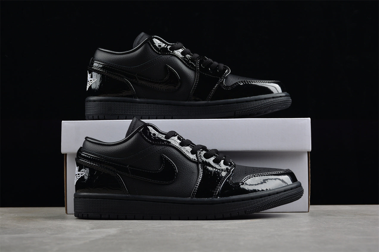 Jordan 1 Low SE Patent Elephant Black