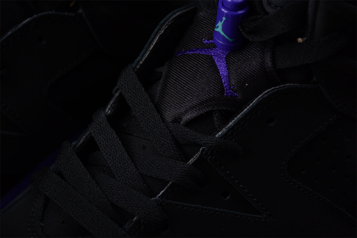 Air Jordan 6 Retro "Aqua" in black, bright concord