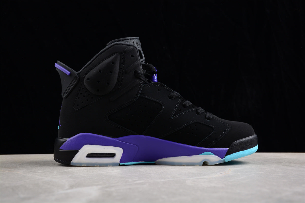 Air Jordan 6 Retro "Aqua" in black, bright concord