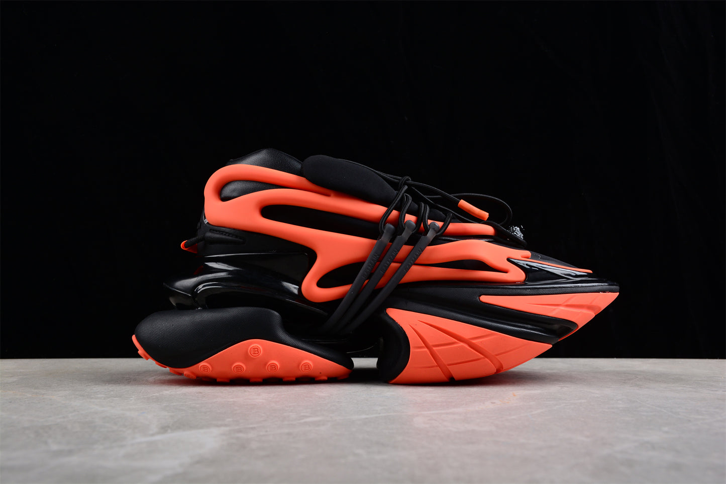 Balmain Unicorn Sneakers in Black/Orange – Neoprene &amp; Leather - Best Reps Website 2025