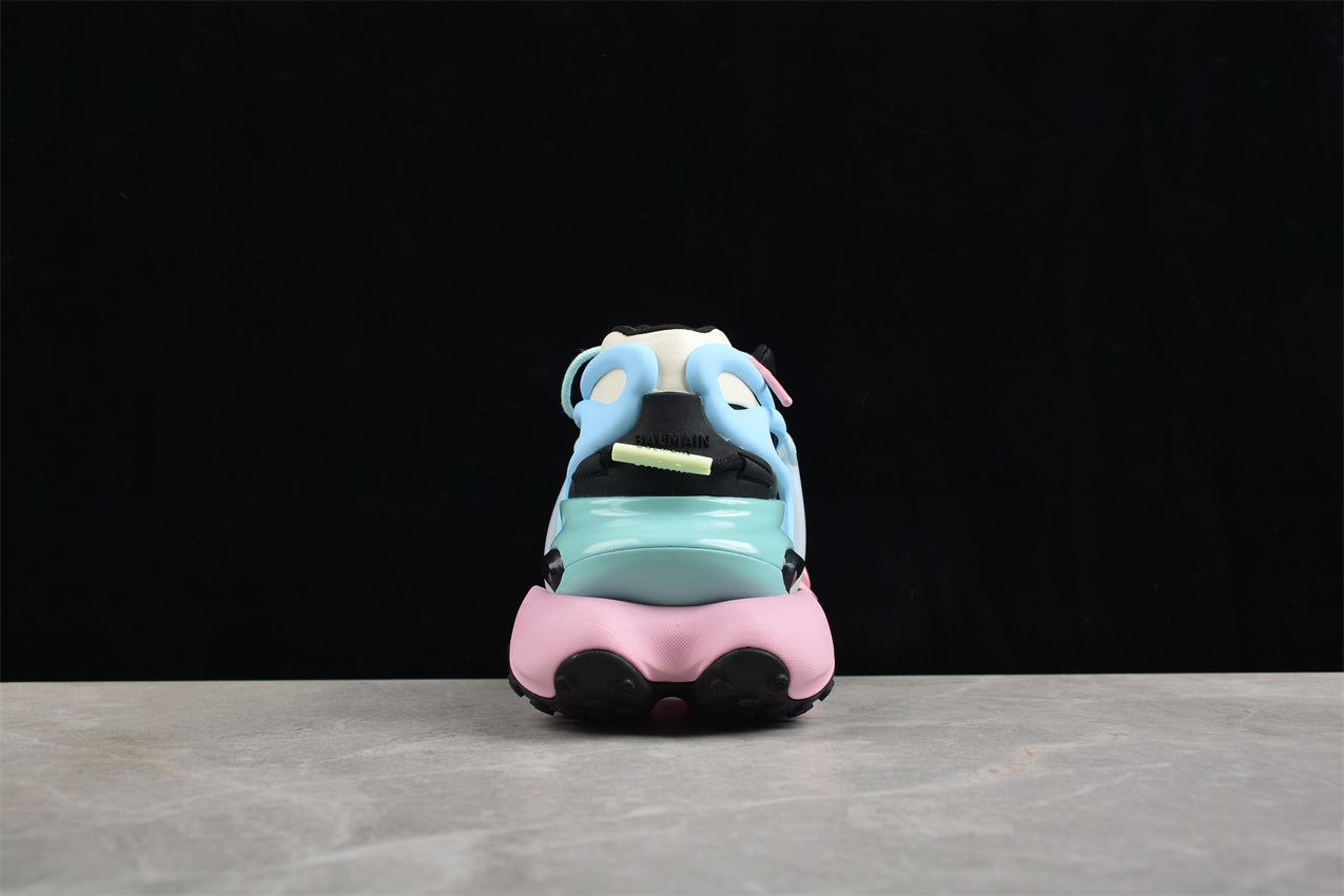 Balmain Unicorn Sneakers Black Sky Blue – Neoprene &amp; Leather - Best Reps Website 2025
