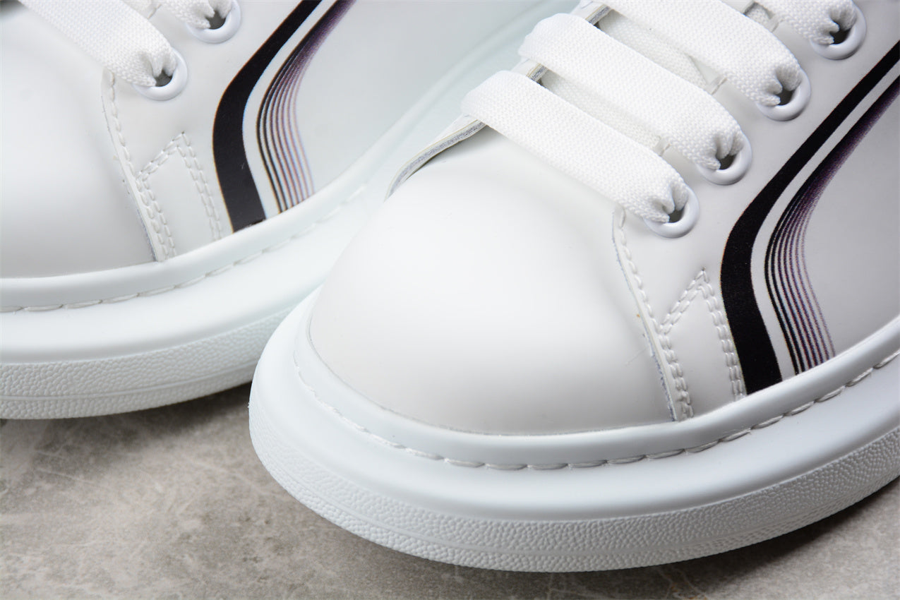 Alexander McQueen Oversized Sneaker in White/Garnet - Best Reps Website 2025