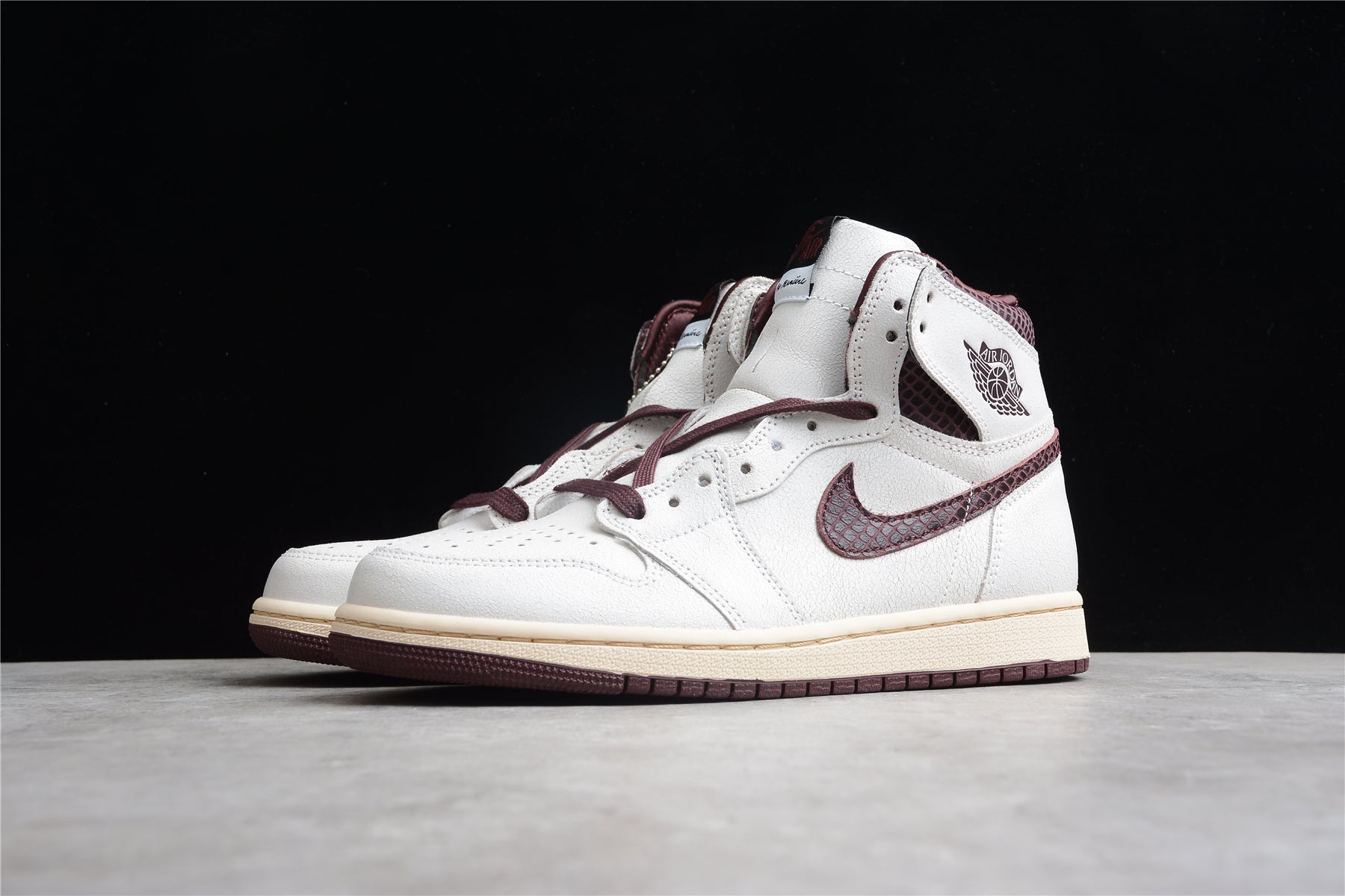 Air Jordan 1 High OG x A Ma Maniére “Sail & Burgundy” - Best Reps Website 2025