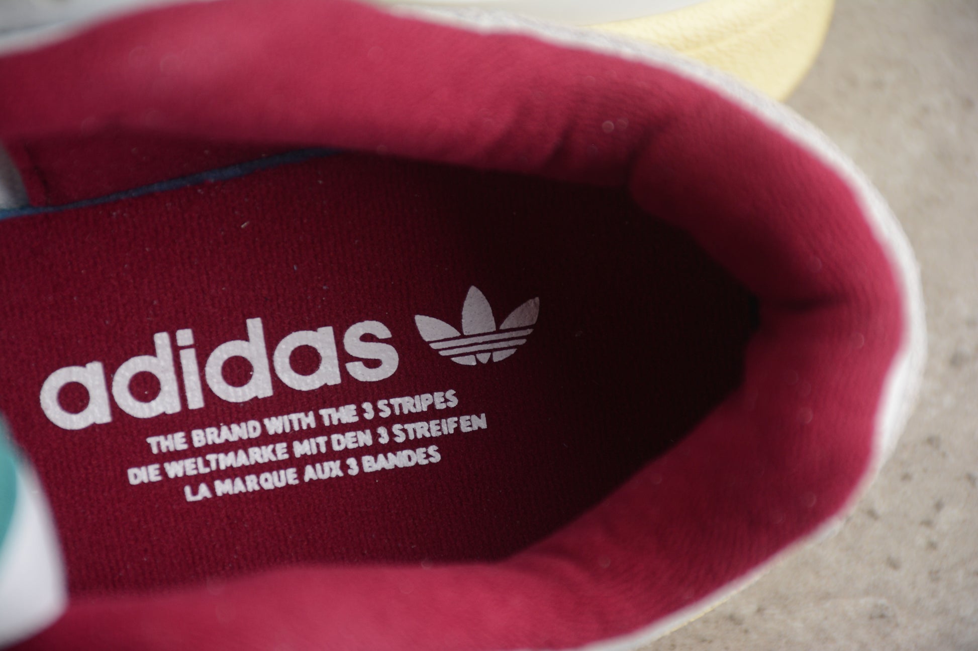 adidas Forum Low in White/Teal/Burgundy