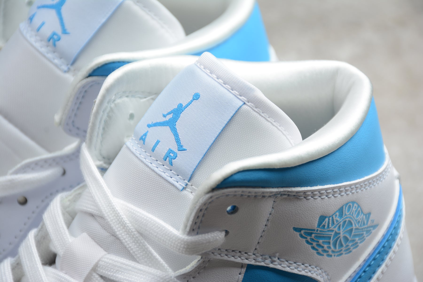 Nike Air Jordan 1 Mid "UNC White Dark Powder Blue" - Best Reps Website 2025