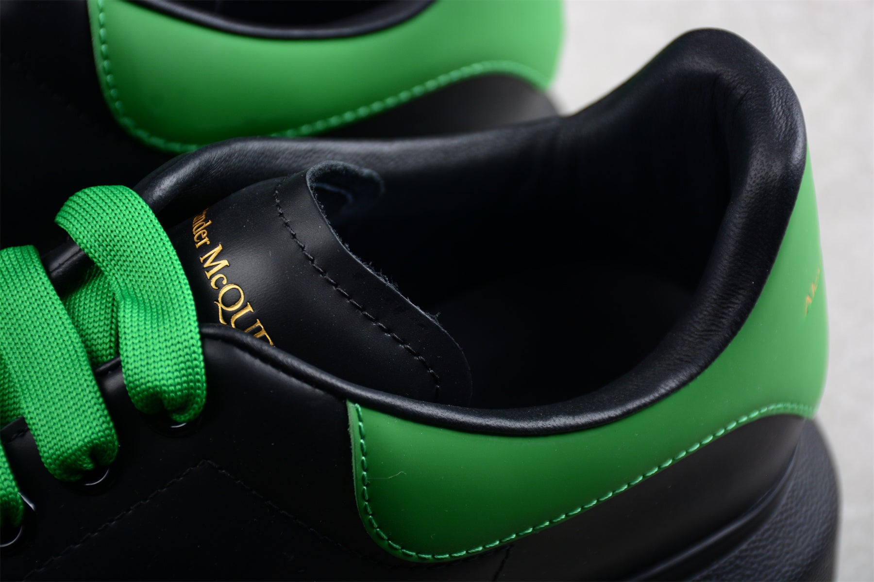 Alexander McQueen Oversized Sneaker in Black/Green - Best Reps Website 2025
