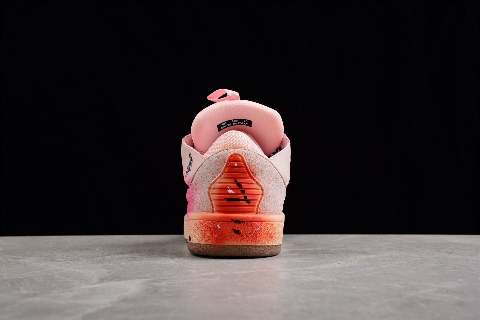 Gallery Dept. x Lanvin Curb Light Sneakers 'Paint Drip – Pale Pink' - Best Reps Website 2025