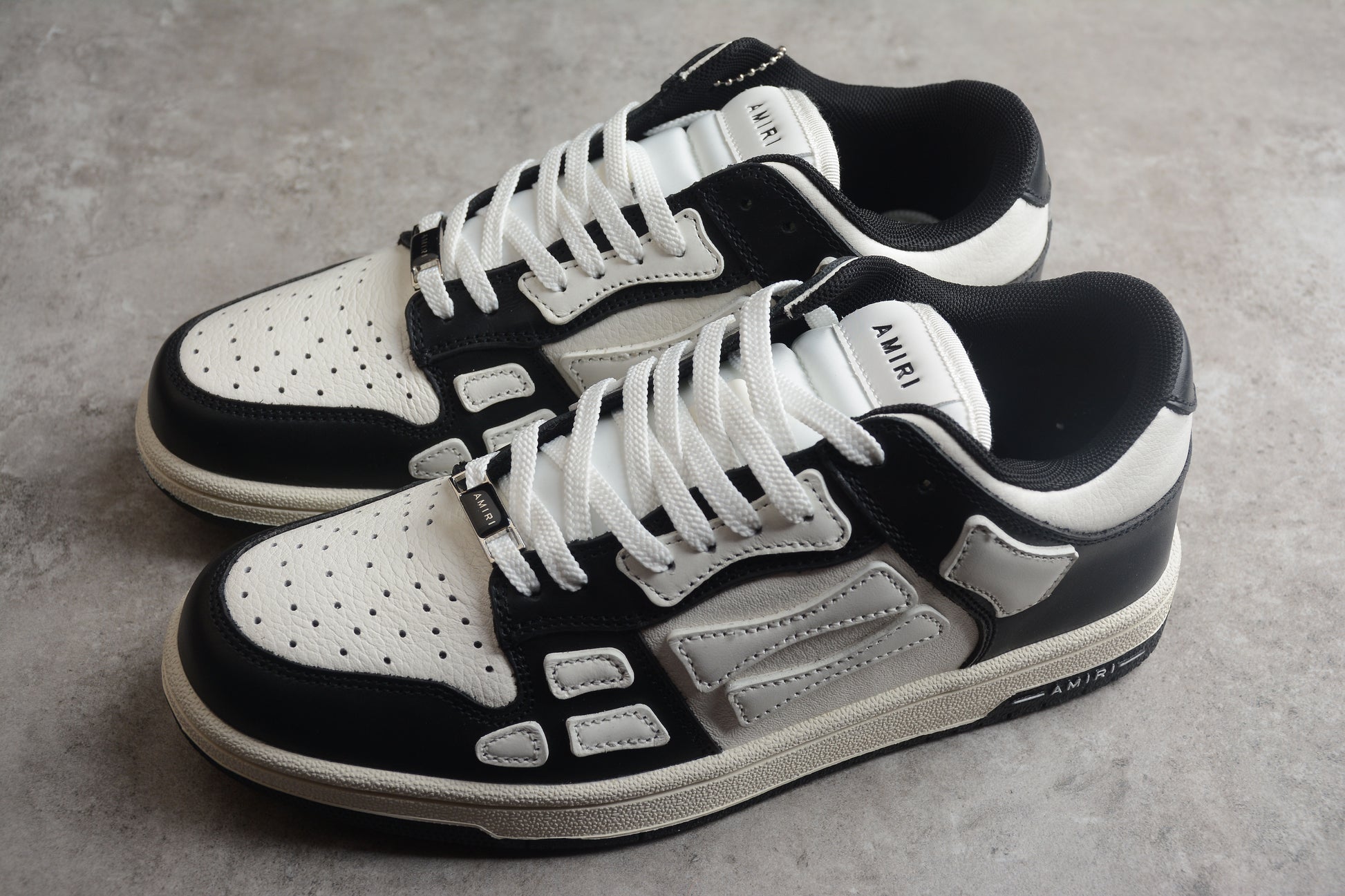  Amiri Skel Top Low 'Black White' 