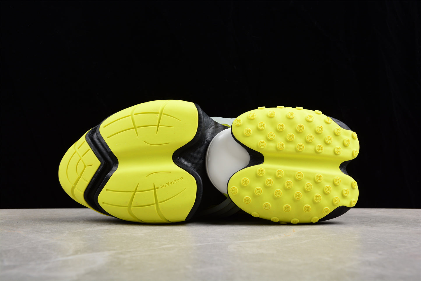 Balmain Unicorn Low-Top Sneakers in Black/Yellow – Neoprene &amp; Leather - Best Reps Website 2025