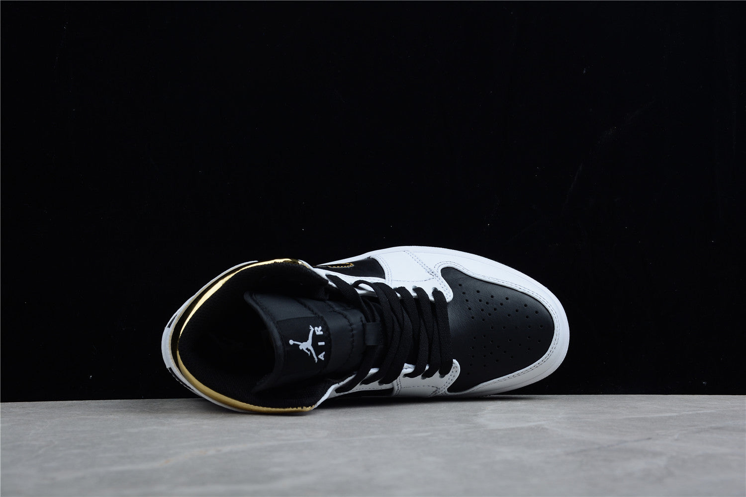 Nike Air Jordan 1 Mid GS White Gold Black - Best Reps Website 2025