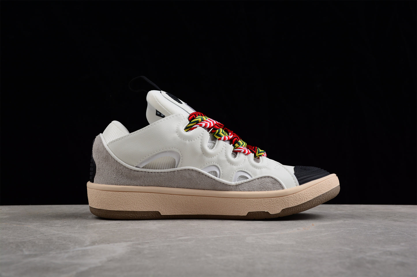 Lanvin Leather Curb Sneaker 'White Ivory' - Best Reps Website 2025