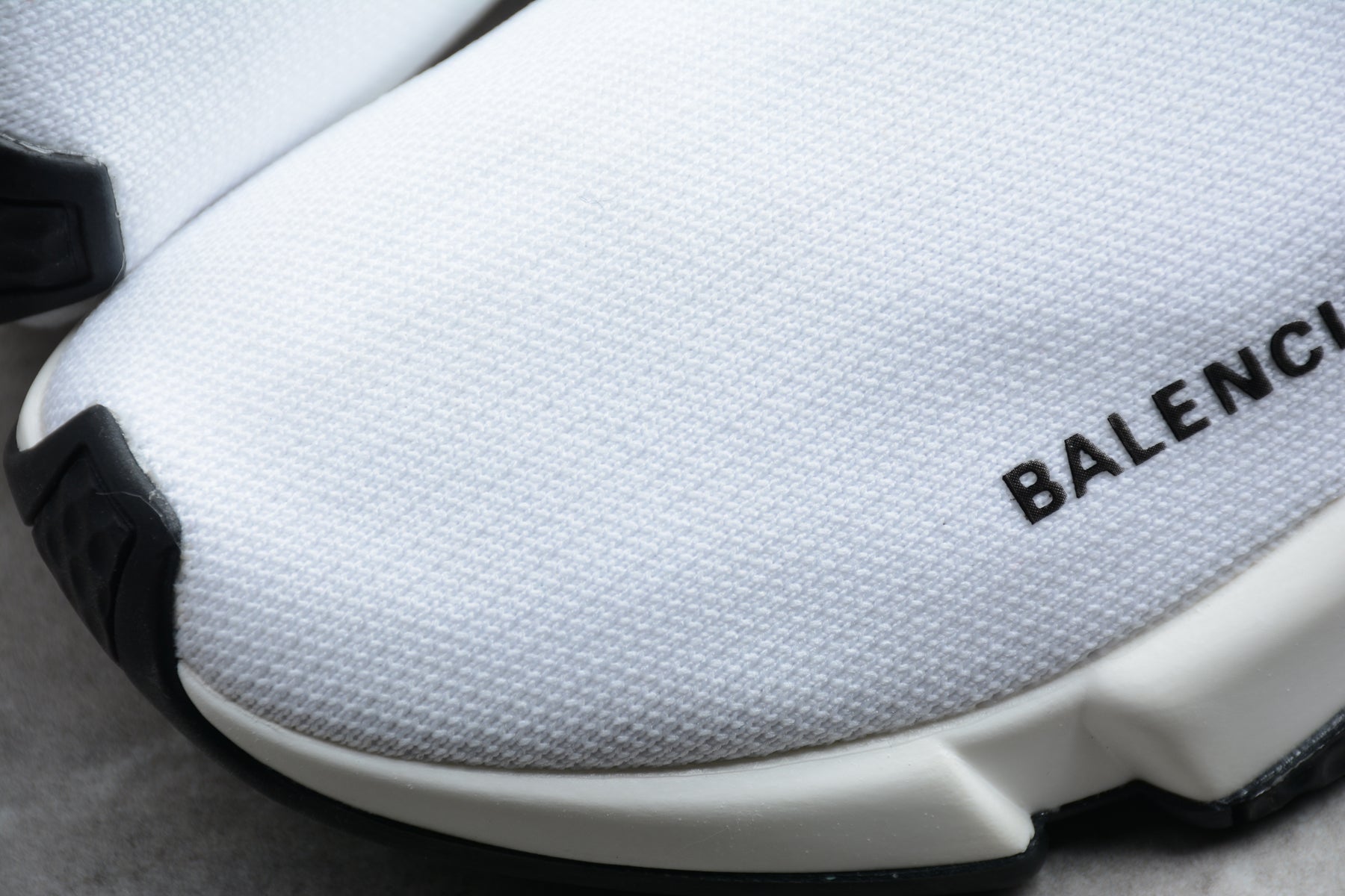 Balenciaga Off White Knit Fabric Speed Trainer Sneakers - Best Reps Website 2025