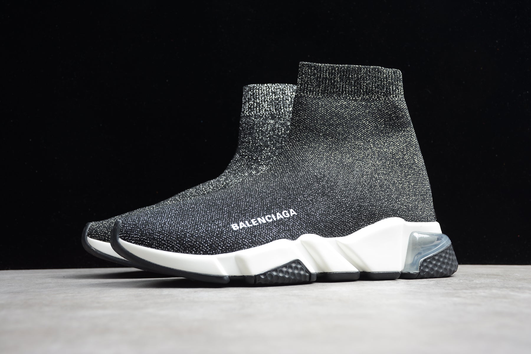 Balenciaga Speed Graffiti Trainers in Grey/White - Best Reps Website 2025