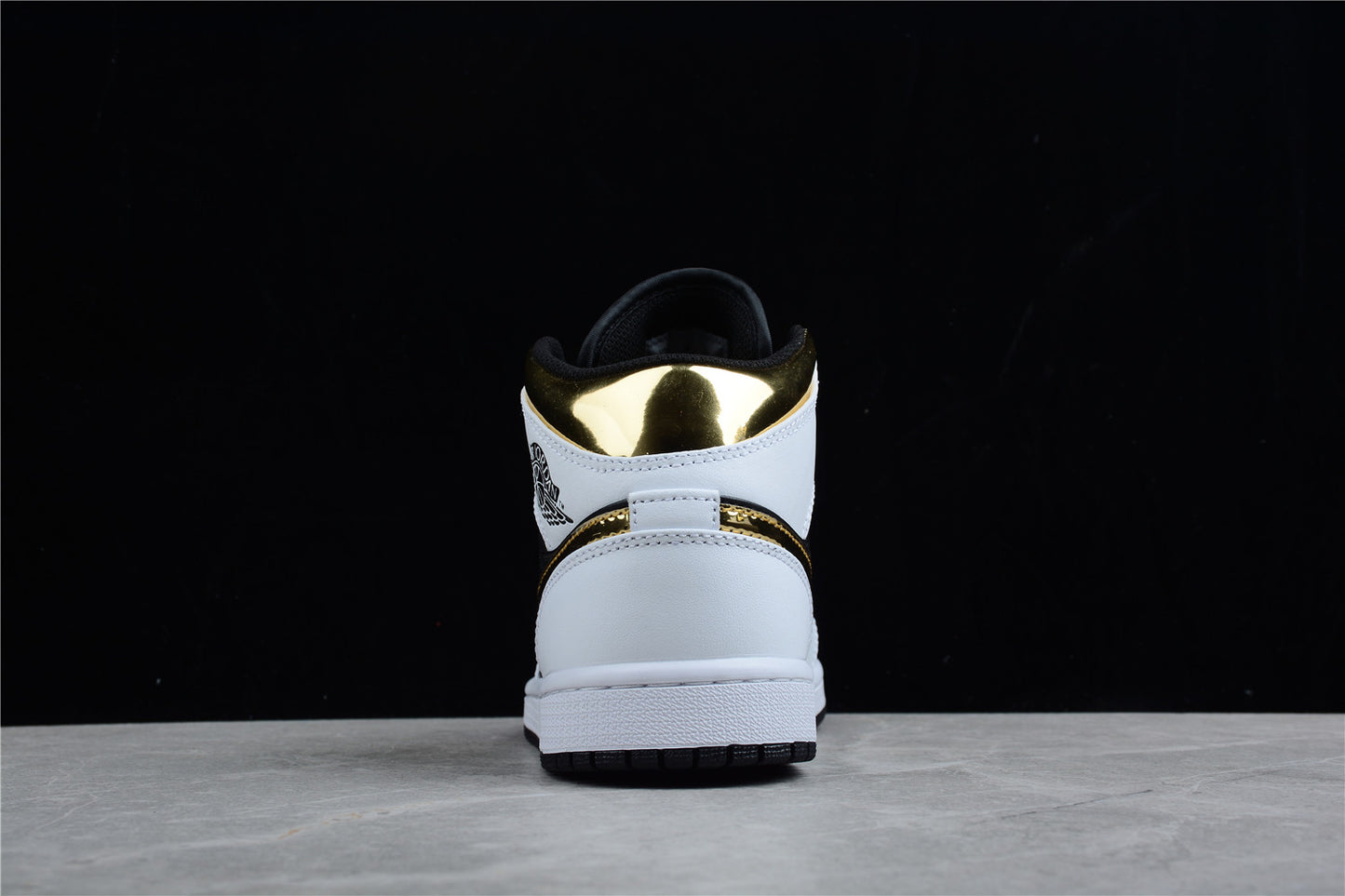 Nike Air Jordan 1 Mid GS White Gold Black - Best Reps Website 2025