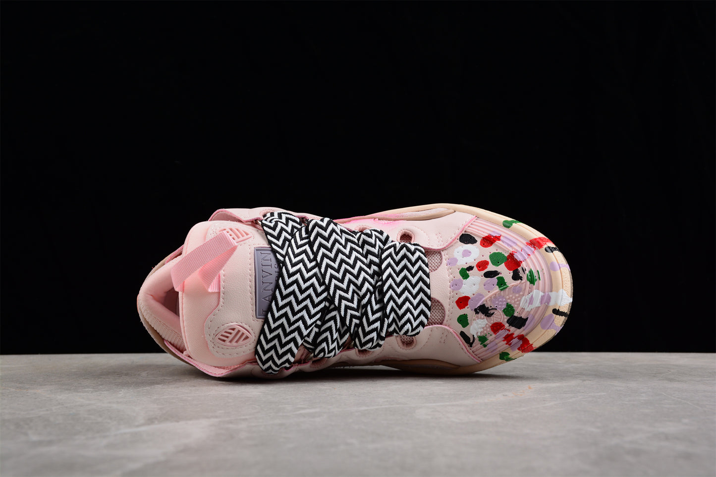 Gallery Dept. x Lanvin Curb Light Sneakers 'Paint Drip – Pale Pink' - Best Reps Website 2025