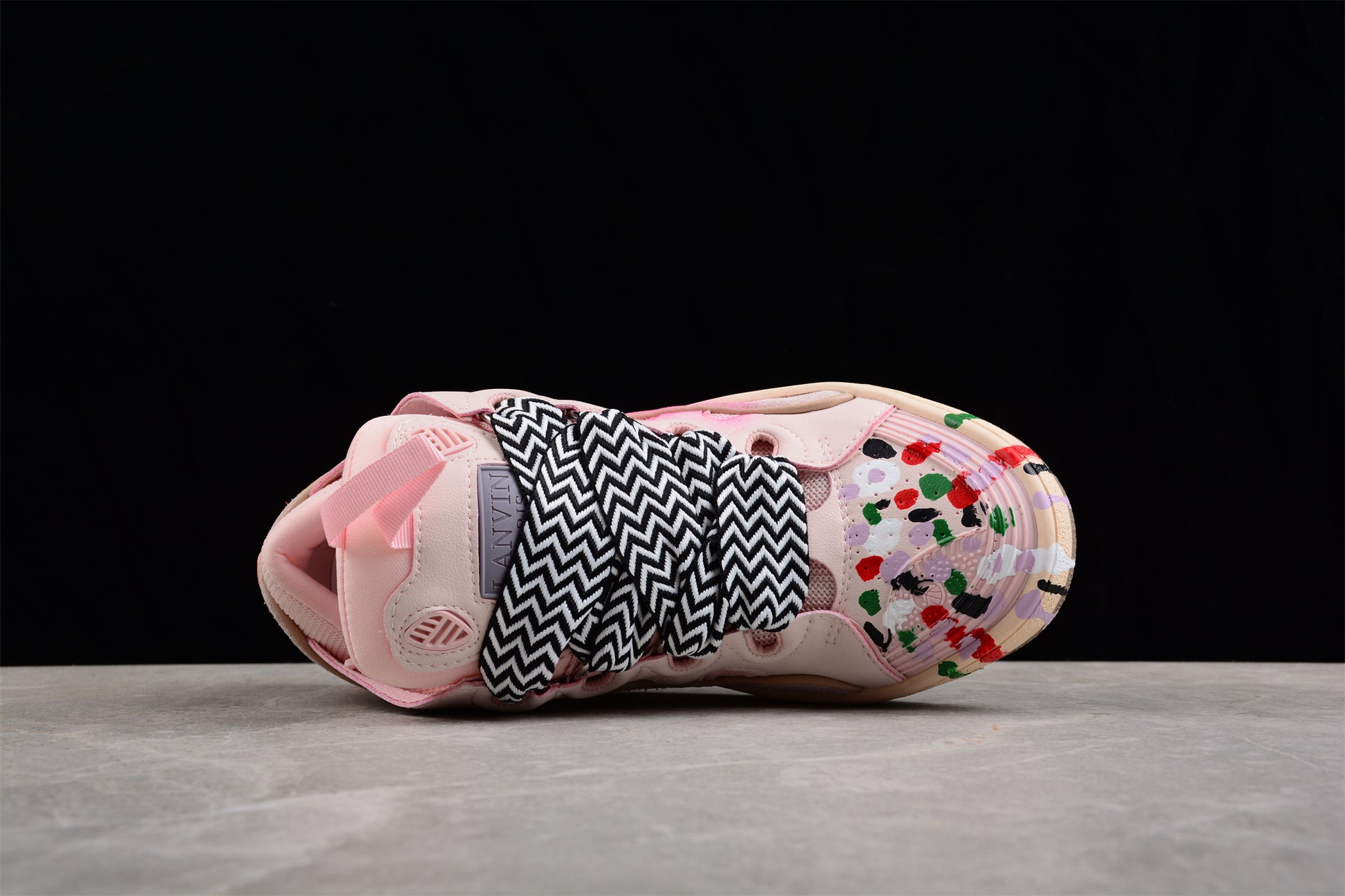 Gallery Dept. x Lanvin Curb Light Sneakers 'Paint Drip – Pale Pink' - Best Reps Website 2025