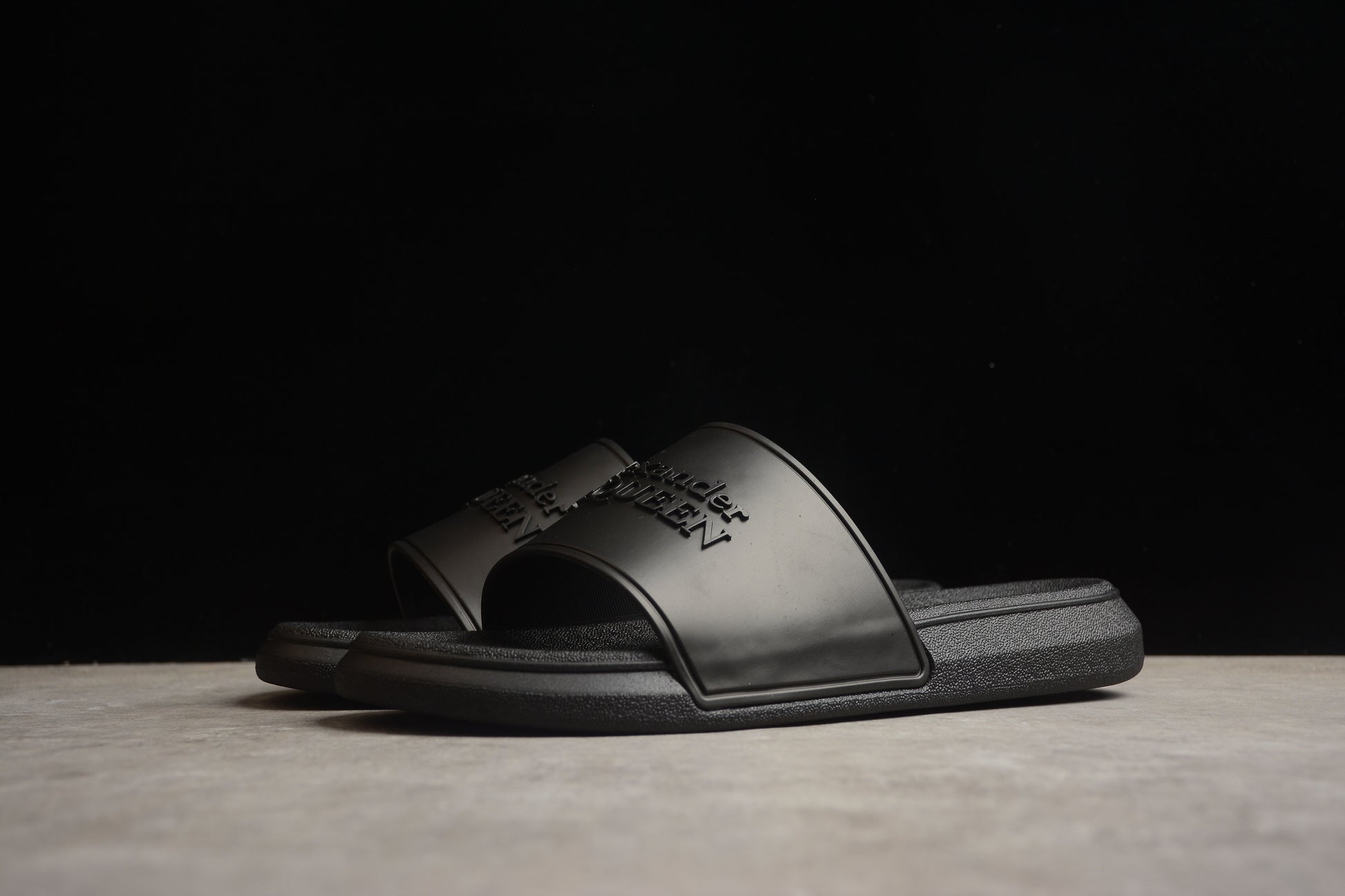 Alexander McQueen Pool Slide in Black - Best Reps Website 2025