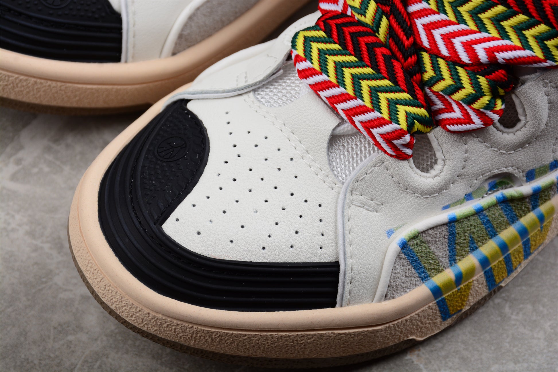 Lanvin Leather Curb Sneaker 'White Ivory' - Best Reps Website 2025