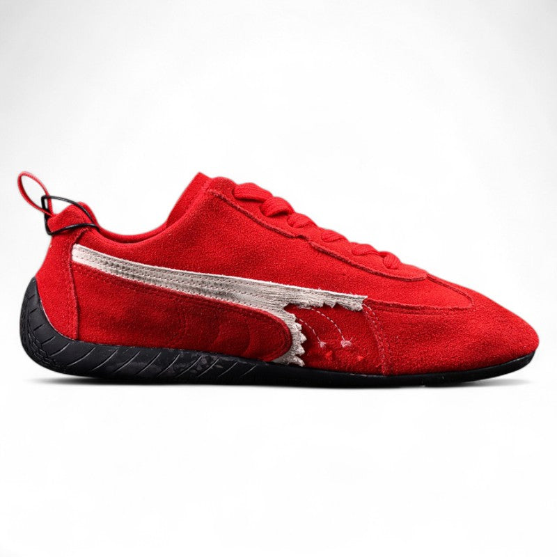 Balenciaga Speedcat Suede in Red White Black