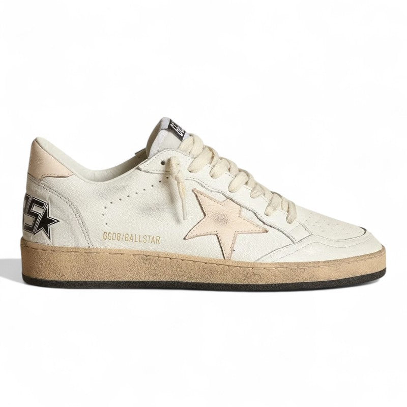  Ball Star LTD in white nappa leather with a salmon-colored nappa star 