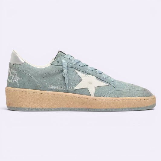 Ball Star Light Blue Suede Sneakers (Women)