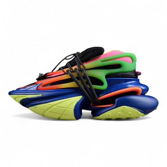 Balmain Unicorn Low-Top Sneakers in Multicolor – Neoprene &amp; Leather - Best Reps Website 2025