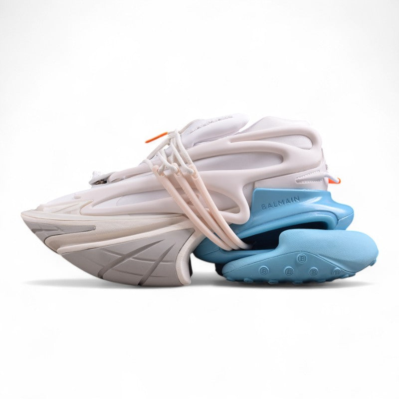 Balmain Unicorn Sneakers  Blue/White – Neoprene &amp; Leather - Best Reps Website 2025