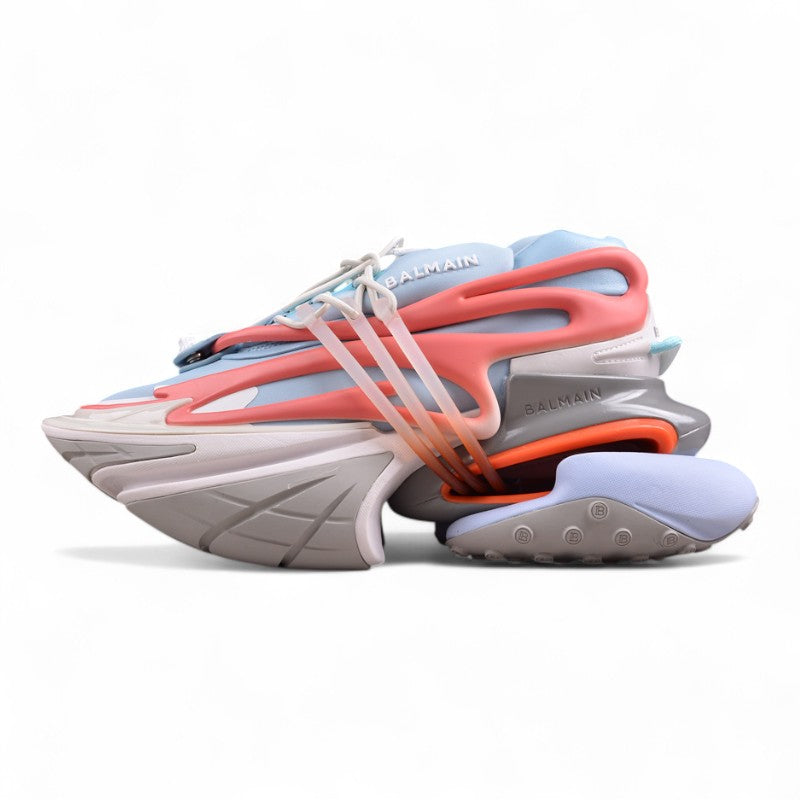 Balmain Unicorn Sneakers Light Blue/White – Neoprene &amp; Leather - Best Reps Website 2025
