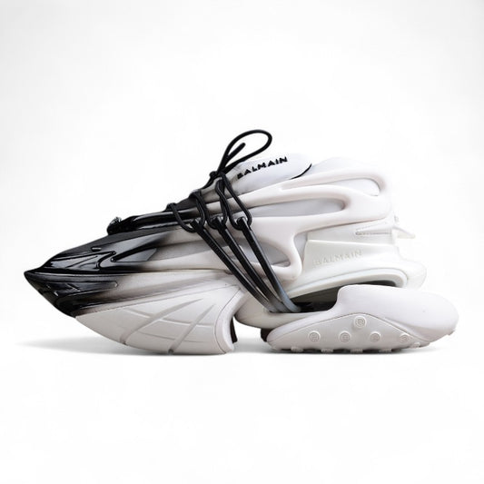 Balmain Unicorn Sneakers in White Gradient – Neoprene &amp; Leather - Best Reps Website 2025