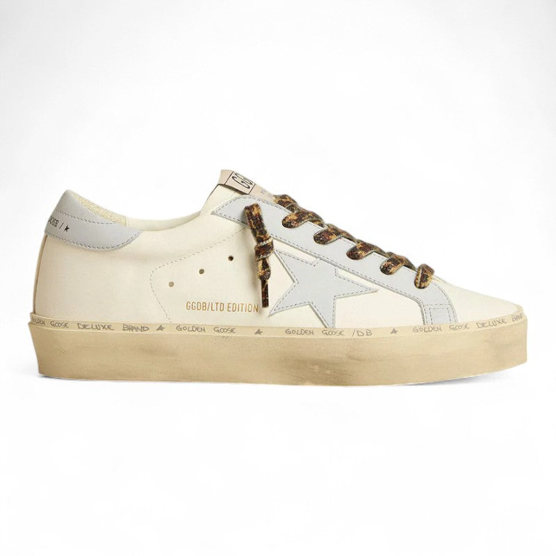 Hi Star LTD sneakers in leather with a light blue star and heel tab