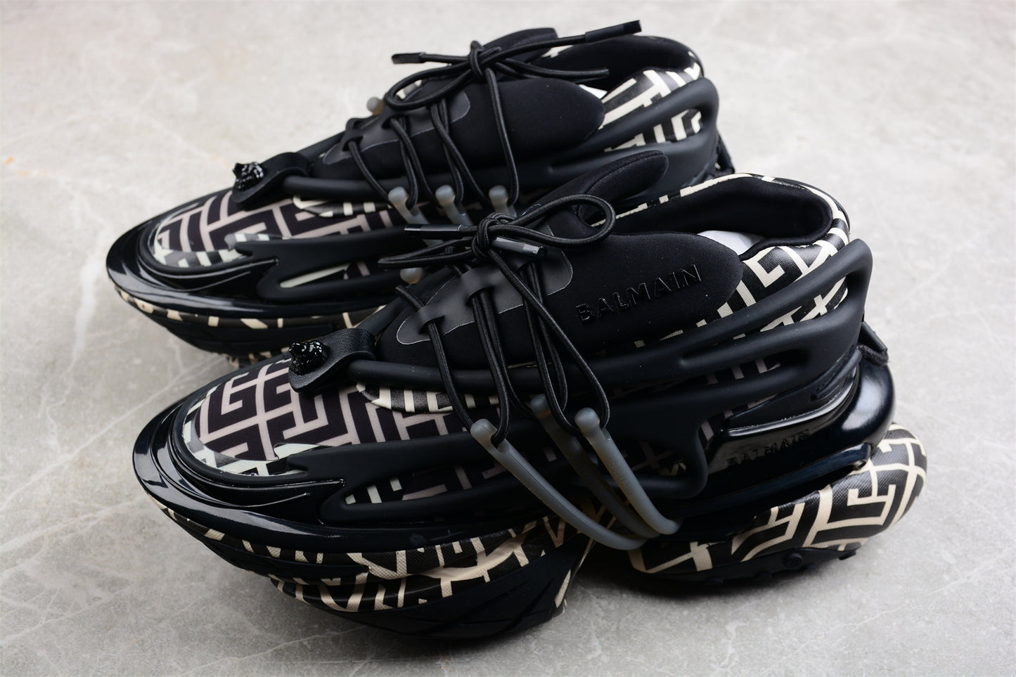 Balmain Unicorn Sneakers in Black – Neoprene &amp; Leather - Best Reps Website 2025