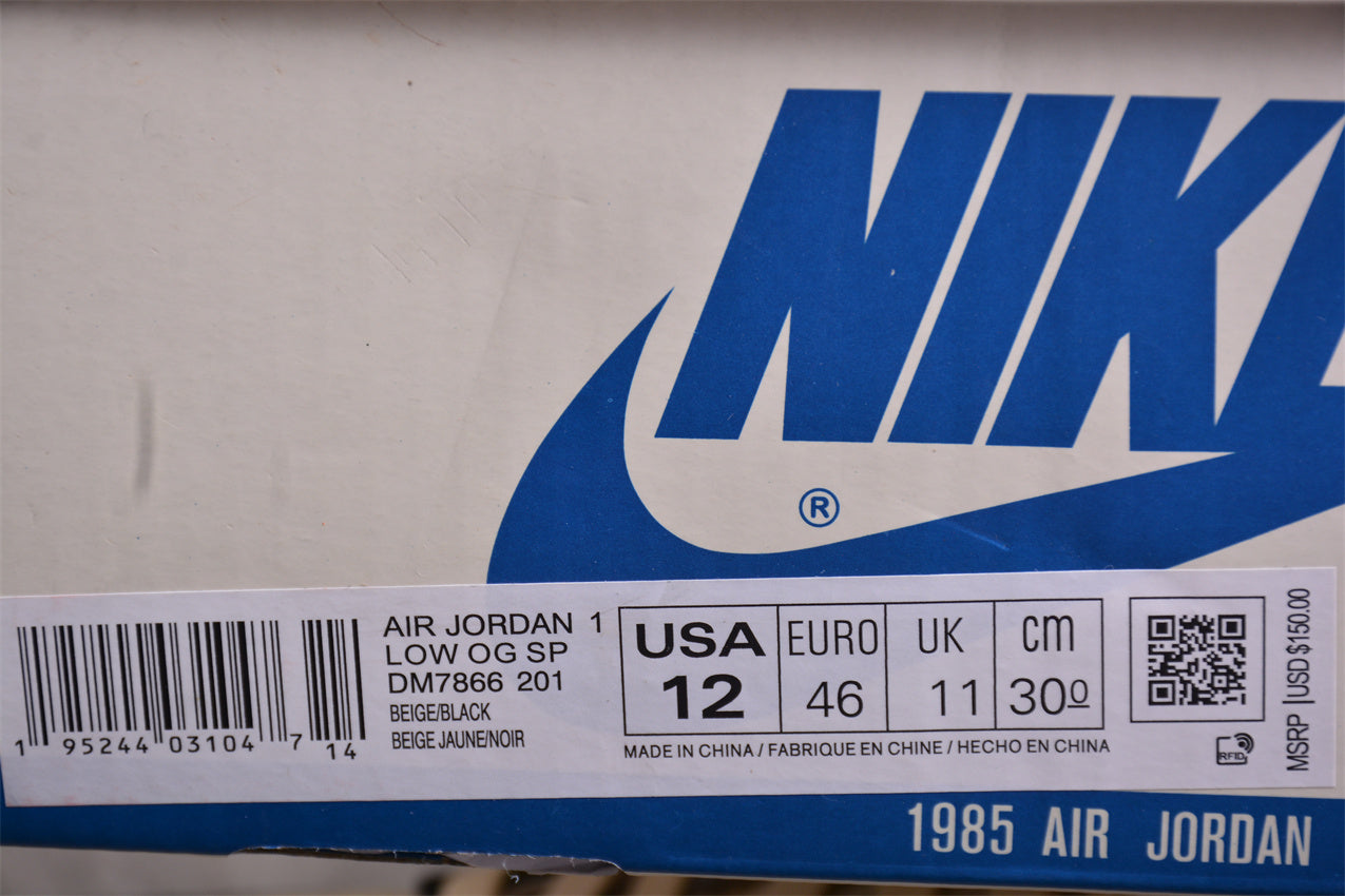Travis Scott x Air Jordan 1 Low OG "Black Olive - Best Reps Website 2025