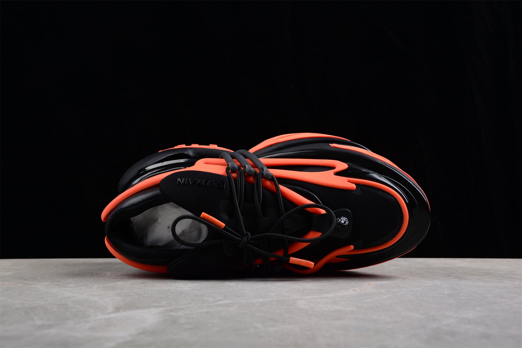 Balmain Unicorn Sneakers in Black/Orange – Neoprene &amp; Leather - Best Reps Website 2025