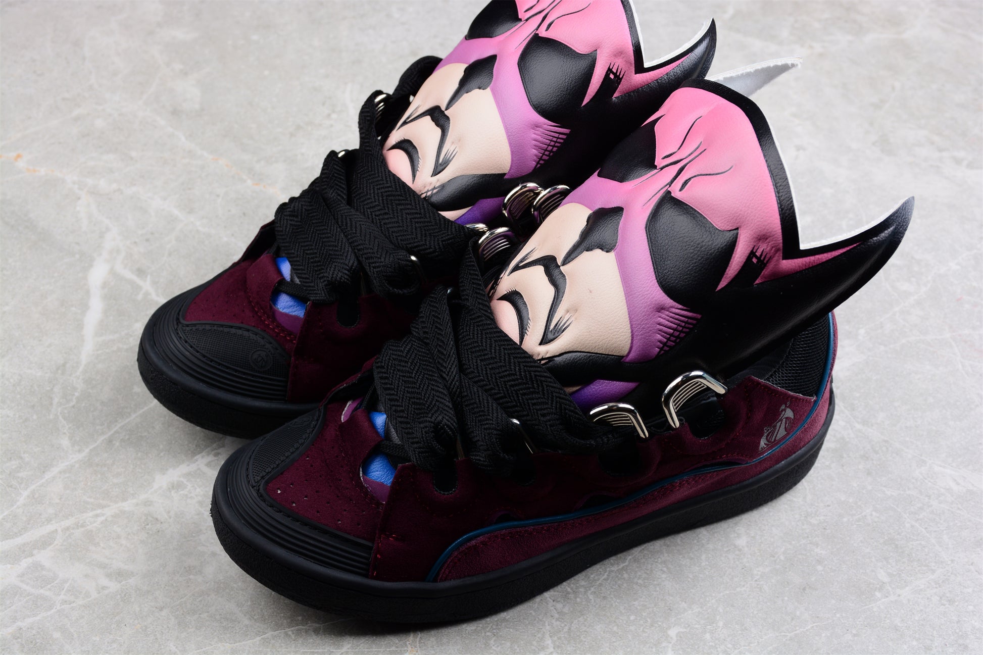 Lanvin x Batman Women's CURB Sneakers 'Raisin/Black' - Best Reps Website 2025