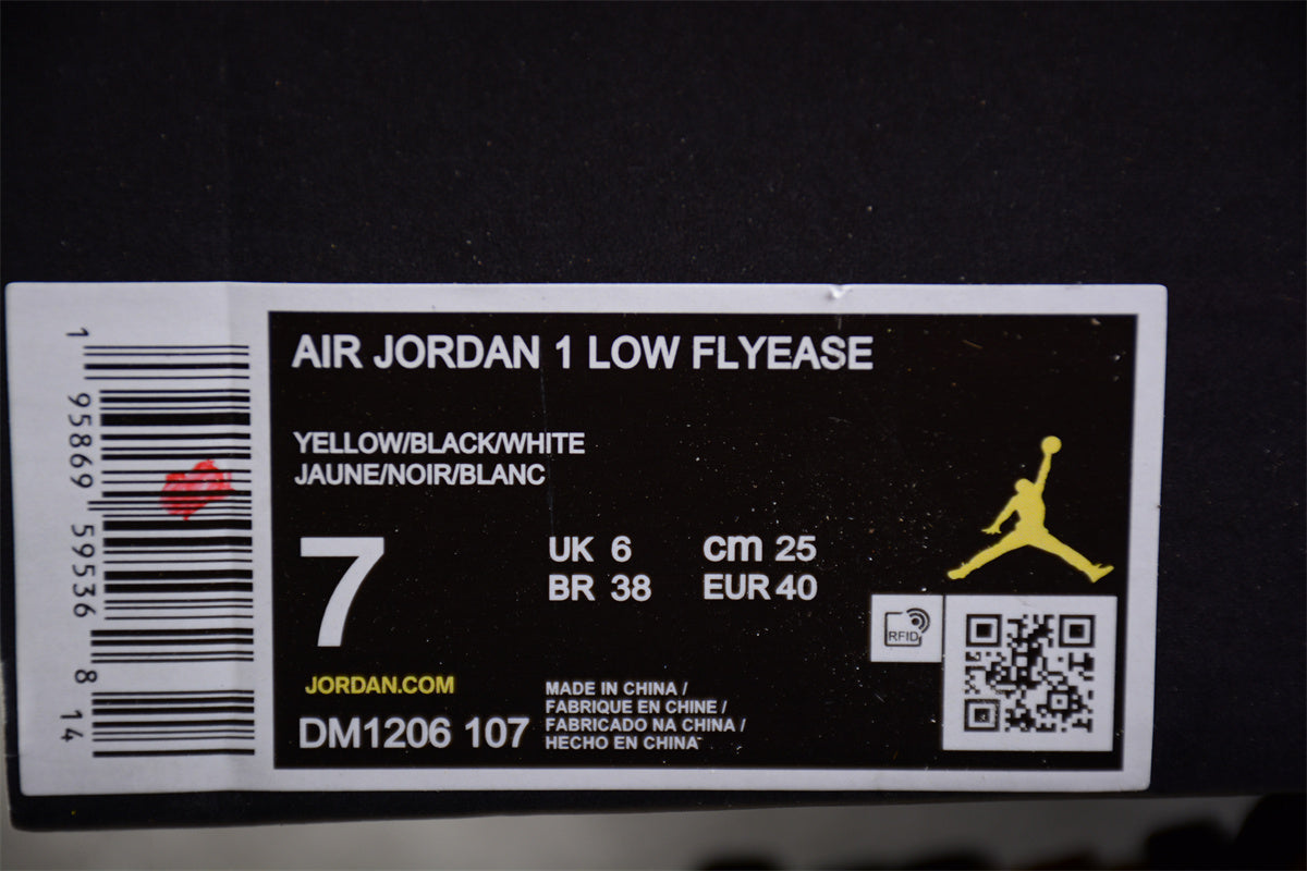 Nike Air Jordan 1 Low FlyEase 'Taxi' White Black - Best Reps Website 2025
