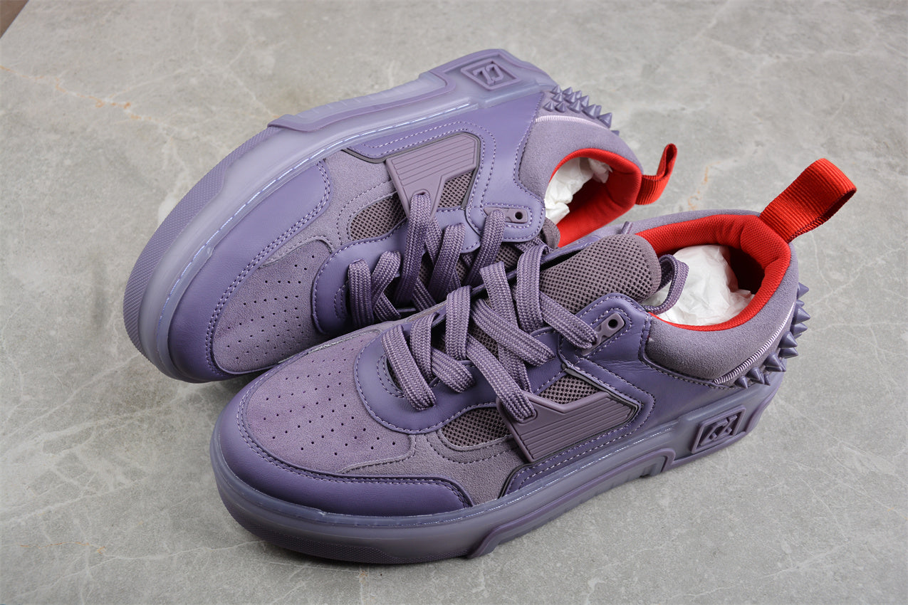  Christian Louboutin Astroloubi Spiked Leather in Purple 