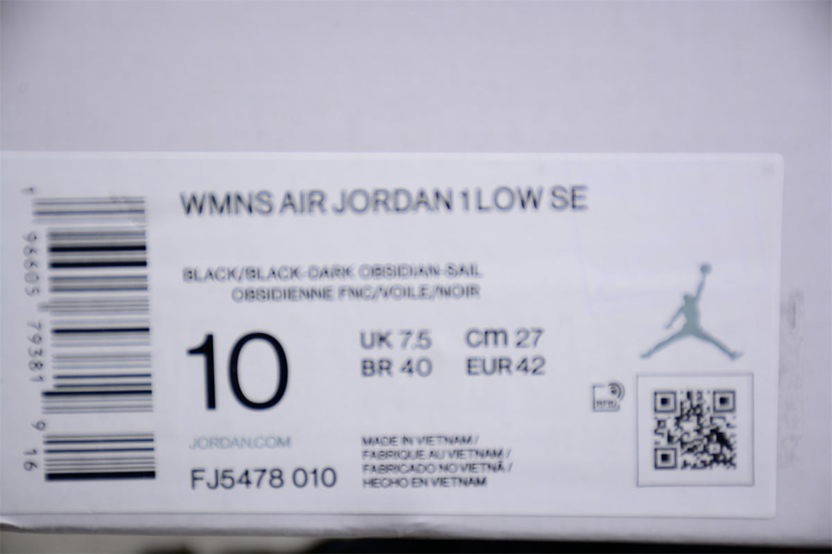 Air Jordan 1 Low SE "Black Obsidian Sail" - Best Reps Website 2025