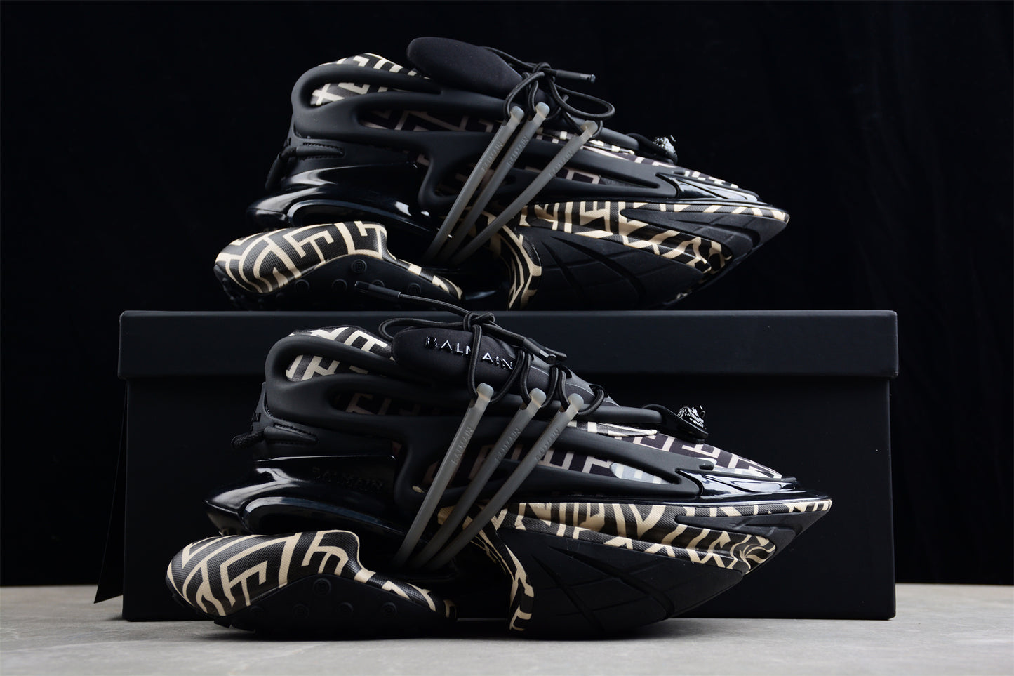 Balmain Unicorn Sneakers in Black – Neoprene &amp; Leather - Best Reps Website 2025