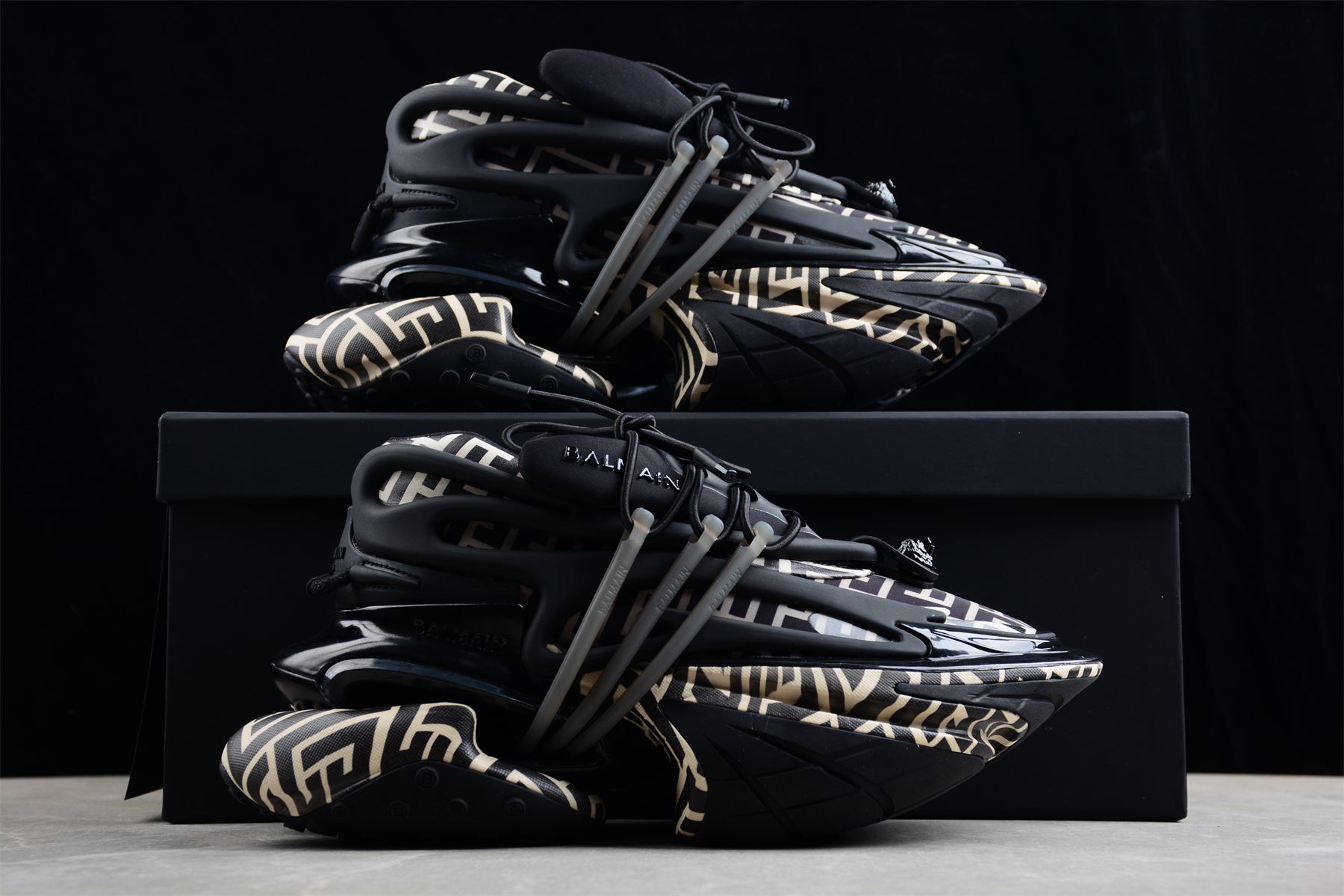 Balmain Unicorn Sneakers in Black – Neoprene &amp; Leather - Best Reps Website 2025
