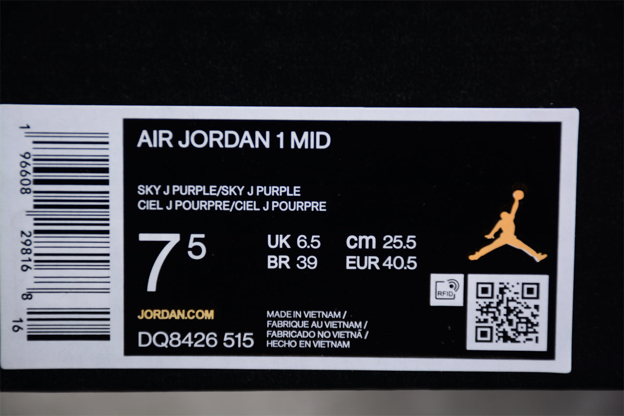 Nike  Air Jordan 1 Mid "Sky J Blueberry / Light Purple" - Best Reps Website 2025