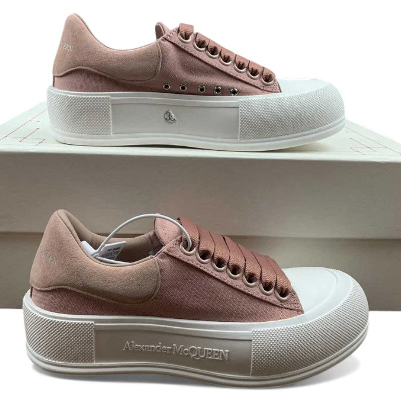 Alexander McQueen Vulcanized Low-Top Sneakers – Rose Pink