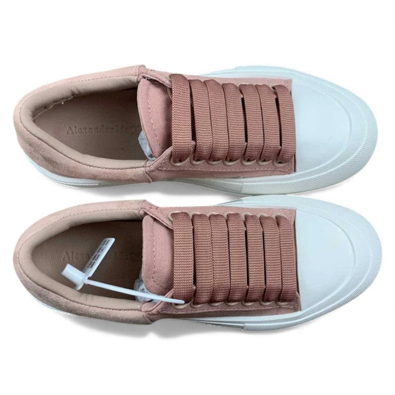 Alexander McQueen Vulcanized Low-Top Sneakers – Rose Pink