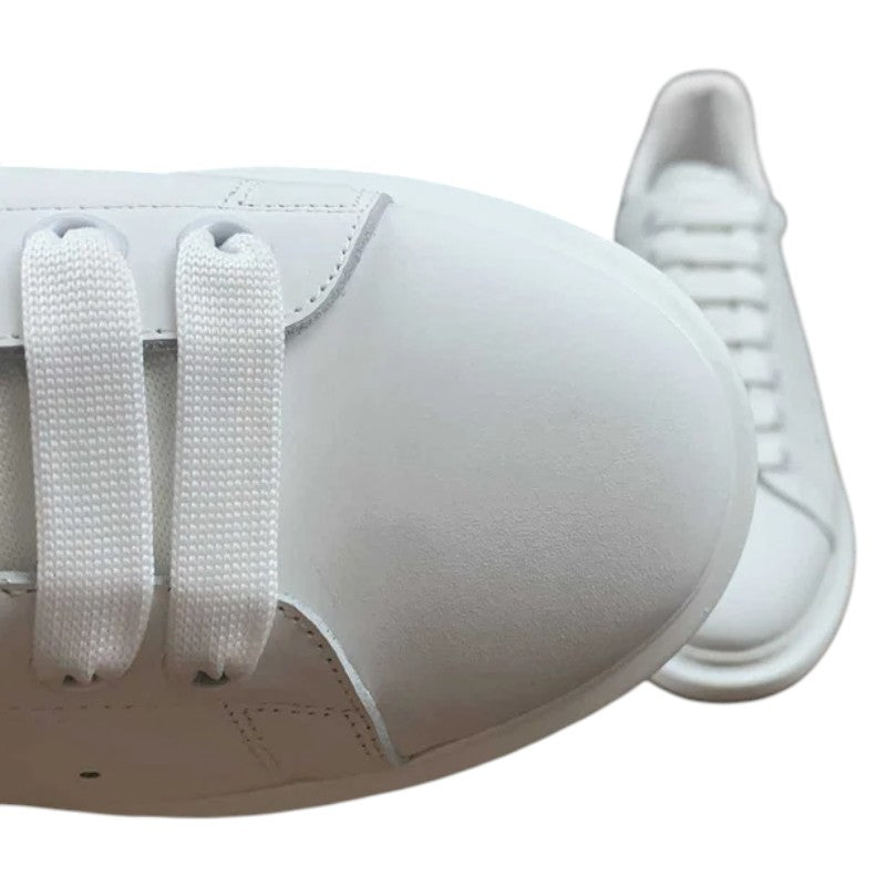 Alexander McQueen Oversized Sneakers – White with Python Print Heel