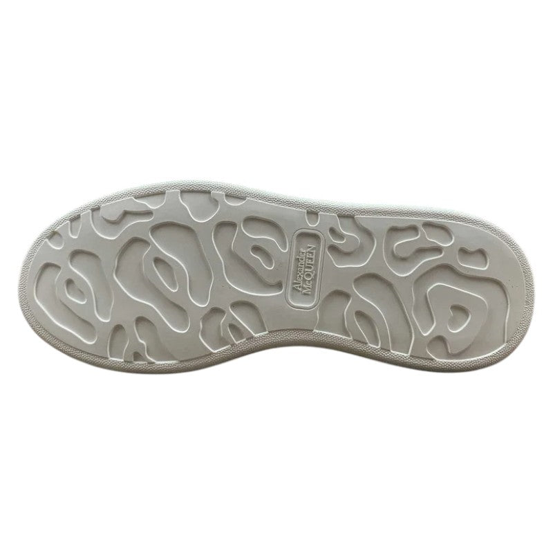 Alexander McQueen Oversized Sneakers – White with Python Print Heel