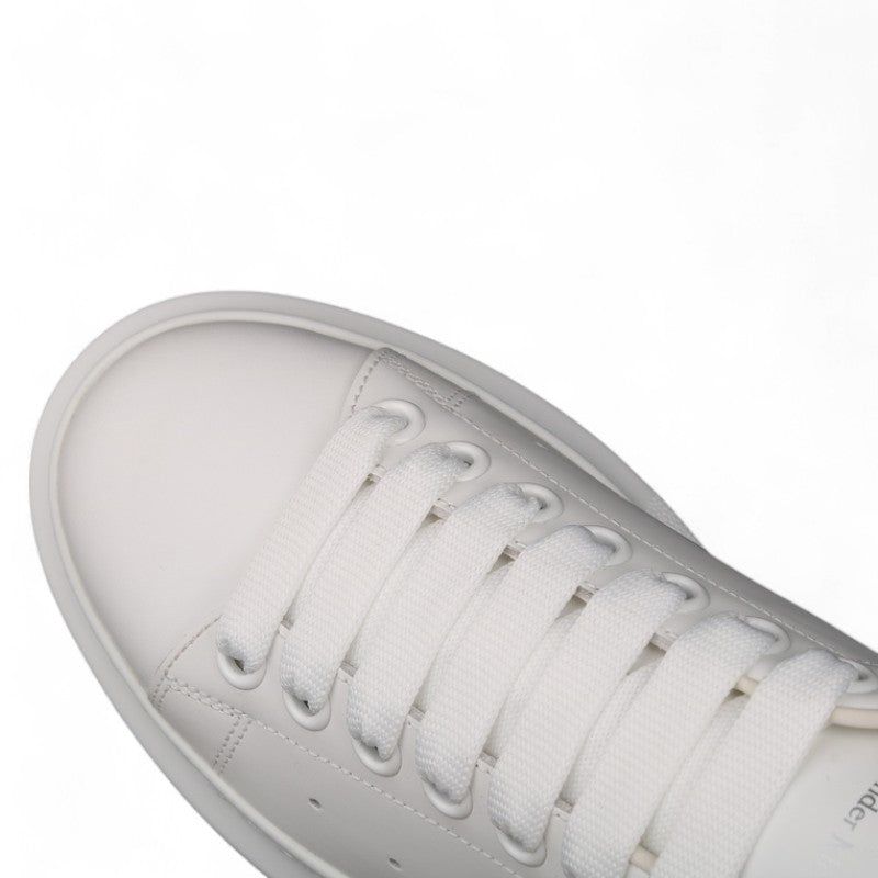 Alexander McQueen Oversized Sneakers – White with Teal Heel Tab