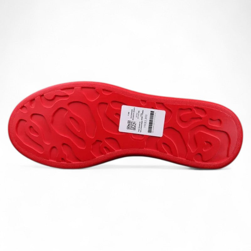 Alexander McQueen Oversized Sneakers – White with Red Sole
