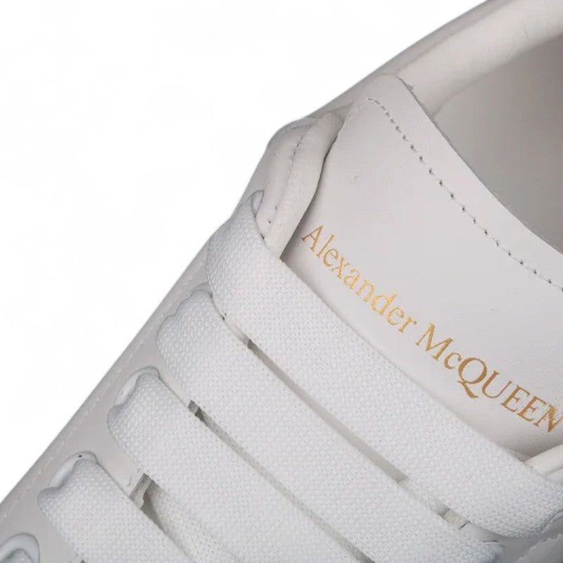 Alexander McQueen Oversized Sneakers – White with Red Sole
