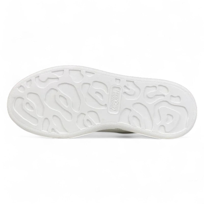  Alexander McQueen Oversized Sneakers – White with Rainbow Laces 