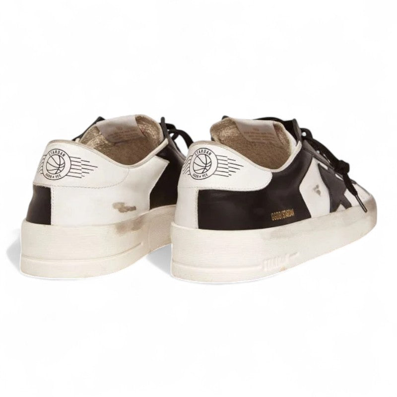 Stardan sneakers in black and white leather

